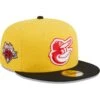 Men's Baltimore Orioles New Era Yellow/Black Grilled 59FIFTY Fitted Hat