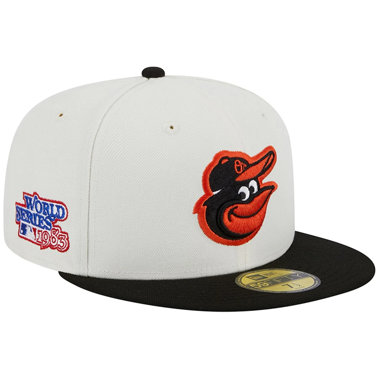 Men's Baltimore Orioles New Era Stone/Black Retro 59FIFTY Fitted Hat 1 Men's Baltimore Orioles New Era Stone/Black Retro 59FIFTY Fitted Hat