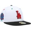 Men's Los Angeles Dodgers New Era White/Black 60th Anniversary Primary Eye 59FIFTY Fitted Hat