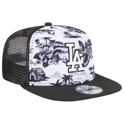 Men's Los Angeles Dodgers New Era White/Black Vacay 2.0 A-Frame Trucker 9FIFTY Snapback Hat -Hat Shop black los angeles dodgers vacay 20 a frame trucker 9fifty snapback hat ss5 p 200013030pv 3u w2ggnpd3birf3ghixmwov m5dgtcr0ecximpt9y5j8