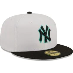 Men's New York Yankees New Era White/Black Spring Color Pack Two-Tone 59FIFTY Fitted Hat -Hat Shop black new york yankees spring color pack two tone 59fifty fitted hat pi4414000 altimages ff 4414356 5f347aa98cfa52da15dbalt3 full