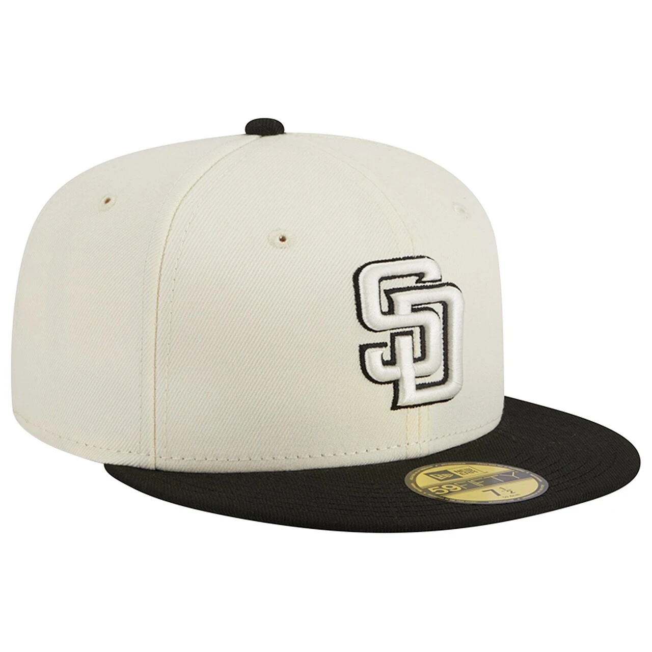 Men's San Diego Padres New Era Stone/Black Chrome 59FIFTY Fitted Hat 3 Men's San Diego Padres New Era Stone/Black Chrome 59FIFTY Fitted Hat - Image 3