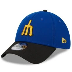 Men's Seattle Mariners New Era Royal/Black 2023 City Connect 39THIRTY Flex Fit Hat
