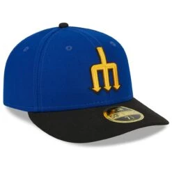 Men's Seattle Mariners New Era Royal/Black 2023 City Connect Low Profile 59FIFTY Fitted Hat -Hat Shop black seattle mariners 2023 city connect low profile 59fifty fitted hat ss5 p 5044973pv 3u rrqs4b6p4pgdicnrn3nyv rmw2wq7j57ipcjdrw9wk