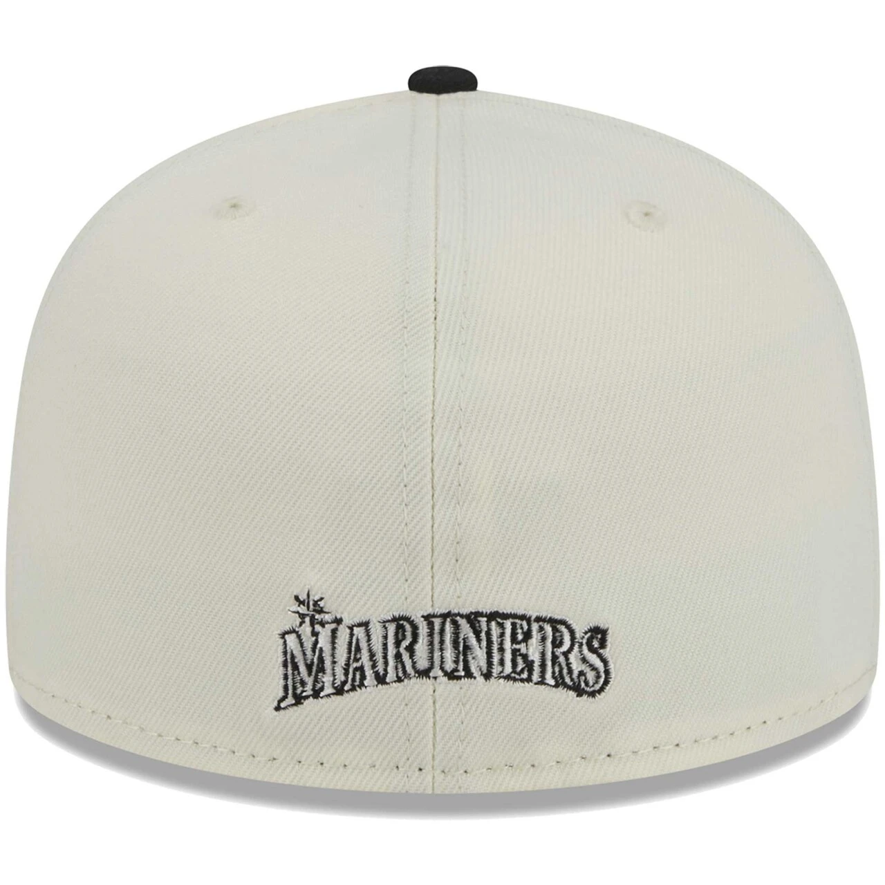 Men's Seattle Mariners New Era Stone/Black Chrome 59FIFTY Fitted Hat 4 Men's Seattle Mariners New Era Stone/Black Chrome 59FIFTY Fitted Hat - Image 4