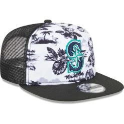 Men's Seattle Mariners New Era White/Black Vacay 2.0 A-Frame Trucker 9FIFTY Snapback Hat 6 Men's Seattle Mariners New Era White/Black Vacay 2.0 A-Frame Trucker 9FIFTY Snapback Hat -Hat Shop black seattle mariners vacay 20 a frame trucker 9fifty snapback hat ss5 p 200013041pv 3u gjpbbwm2603klkscsfsdv azz5vvtdxvwtdez8b3s1