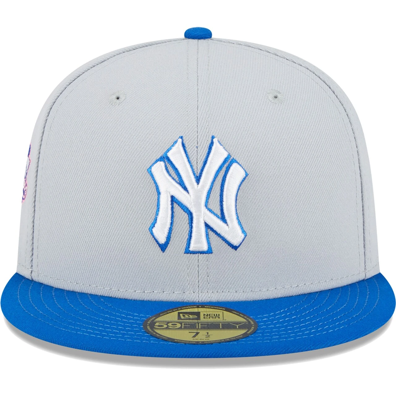 Men's New York Yankees New Era Gray/Blue Dolphin 59FIFTY Fitted Hat 2 Men's New York Yankees New Era Gray/Blue Dolphin 59FIFTY Fitted Hat - Image 2