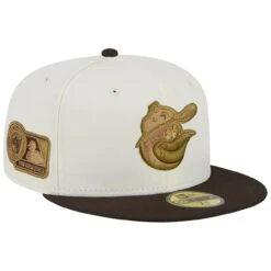 Men's Baltimore Orioles New Era White/Brown 1983 World Series 59FIFTY Fitted Hat