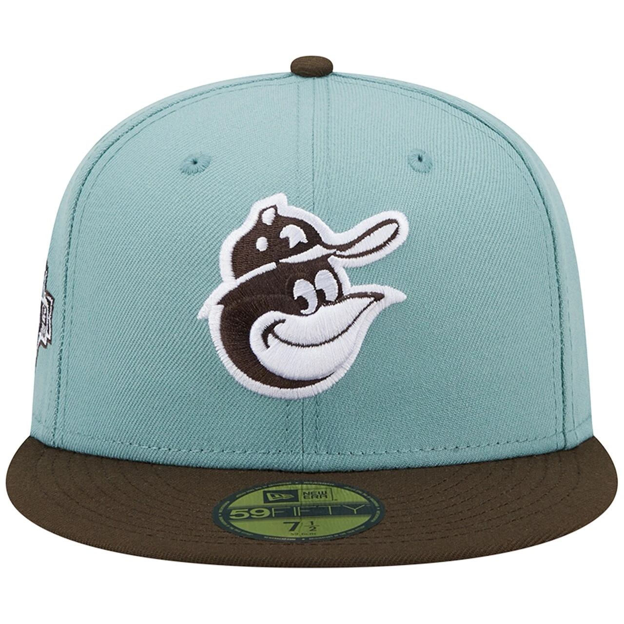 Men's Baltimore Orioles New Era Light Blue/Brown 60th Anniversary Beach Kiss 59FIFTY Fitted Hat 2 Men's Baltimore Orioles New Era Light Blue/Brown 60th Anniversary Beach Kiss 59FIFTY Fitted Hat - Image 2