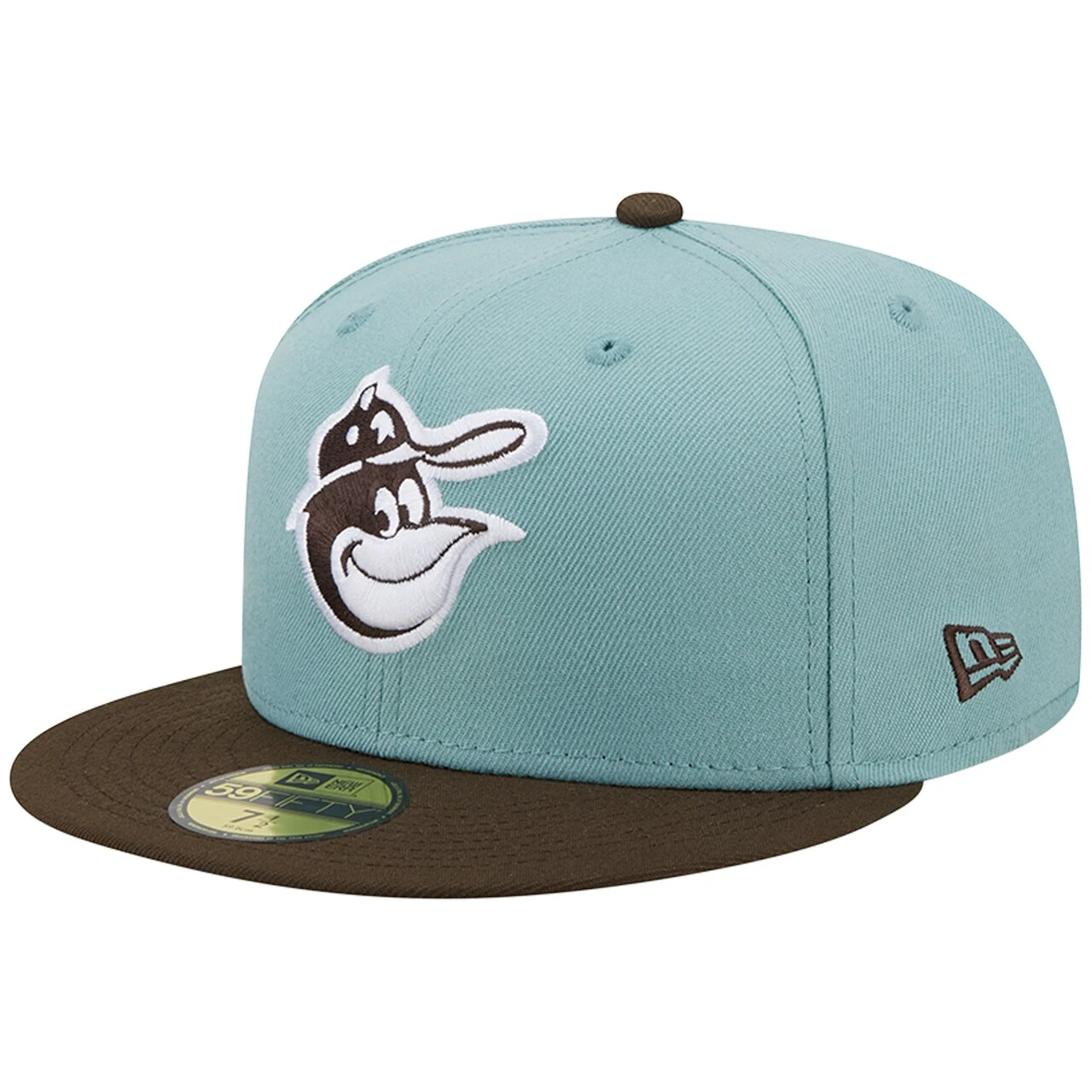 Men's Baltimore Orioles New Era Light Blue/Brown 60th Anniversary Beach Kiss 59FIFTY Fitted Hat 3 Men's Baltimore Orioles New Era Light Blue/Brown 60th Anniversary Beach Kiss 59FIFTY Fitted Hat - Image 3