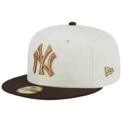 Men's New York Yankees New Era White/Brown 1956 World Series 59FIFTY Fitted Hat -Hat Shop brown new york yankees 1956 world series 59fifty fitted hat ss5 p 200006623pv 3u kekd8dlqkcmhanppe2unv itftakhn1x1i2fvqkdic
