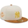 Men's New York Yankees New Era Cream/Brown Corduroy Visor 59FIFTY Fitted Hat