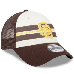 Men's San Diego Padres New Era White/Brown Team Stripe Trucker 9FORTY Snapback Hat 6 Men's San Diego Padres New Era White/Brown Team Stripe Trucker 9FORTY Snapback Hat -Hat Shop brown san diego padres team stripe trucker 9forty snapback hat ss5 p 5002648pv 3u phqsvdawaijjf2ipkracv yqbx4seaq6skgg8pigwd
