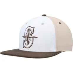 Men's Seattle Mariners Pro Standard White/Brown Chocolate Ice Cream Drip Snapback Hat -Hat Shop brown seattle mariners chocolate ice cream drip snapback hat ss5 p 200006427pv 3u e5wjublxowdbdkk1dy6yv wqhi07odhh8k5tcfj4z8