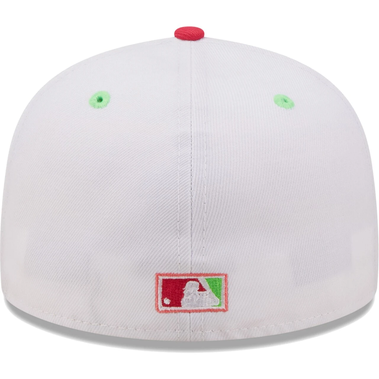 Men's New York Yankees New Era White/Coral 100th Anniversary Strawberry Lolli 59FIFTY Fitted Hat 4 Men's New York Yankees New Era White/Coral 100th Anniversary Strawberry Lolli 59FIFTY Fitted Hat - Image 4