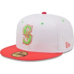 Men's Seattle Mariners New Era White/Coral 25th Anniversary Strawberry Lolli 59FIFTY Fitted Hat -Hat Shop coral seattle mariners 25th anniversary strawberry lolli 59fifty fitted hat ss5 p 4770944pv 3u 4ibcfkbeqlxzadrhw6qqv o8h72ihmquxuucoedwb5