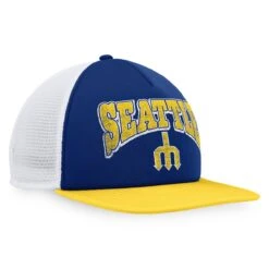 Men's Seattle Mariners Fanatics Branded Royal/Gold Heritage Foam Front Trucker Snapback Hat -Hat Shop gold seattle mariners heritage foam front trucker snapback hat ss5 p 4906722pv 3u sar11zhzc7ev9dpapi0bv wsxnkomrykzxjdxqpeia