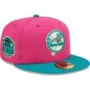 Men's New York Yankees New Era Pink/Green Cooperstown Collection Yankee Stadium Passion Forest 59FIFTY Fitted Hat