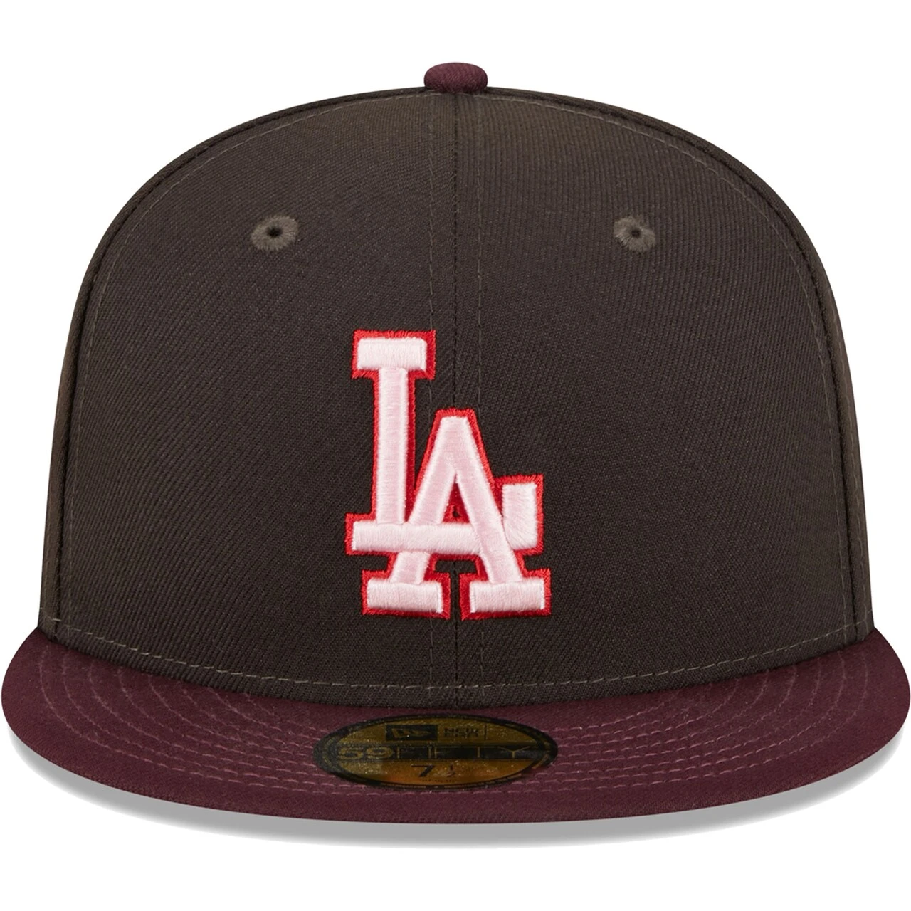 Men's Los Angeles Dodgers New Era Brown/Maroon Chocolate Strawberry 59FIFTY Fitted Hat 2 Men's Los Angeles Dodgers New Era Brown/Maroon Chocolate Strawberry 59FIFTY Fitted Hat - Image 2