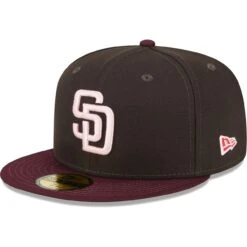 Men's San Diego Padres New Era Brown/Maroon Chocolate Strawberry 59FIFTY Fitted Hat -Hat Shop maroon san diego padres chocolate strawberry 59fifty fitted hat ss5 p 200000328pv 3u dknwhvl0nhzwkqvnrzwqv 0vz0voneg7qoln6evf5v