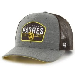 Men's San Diego Padres '47 Charcoal Slate Trucker Snapback Hat