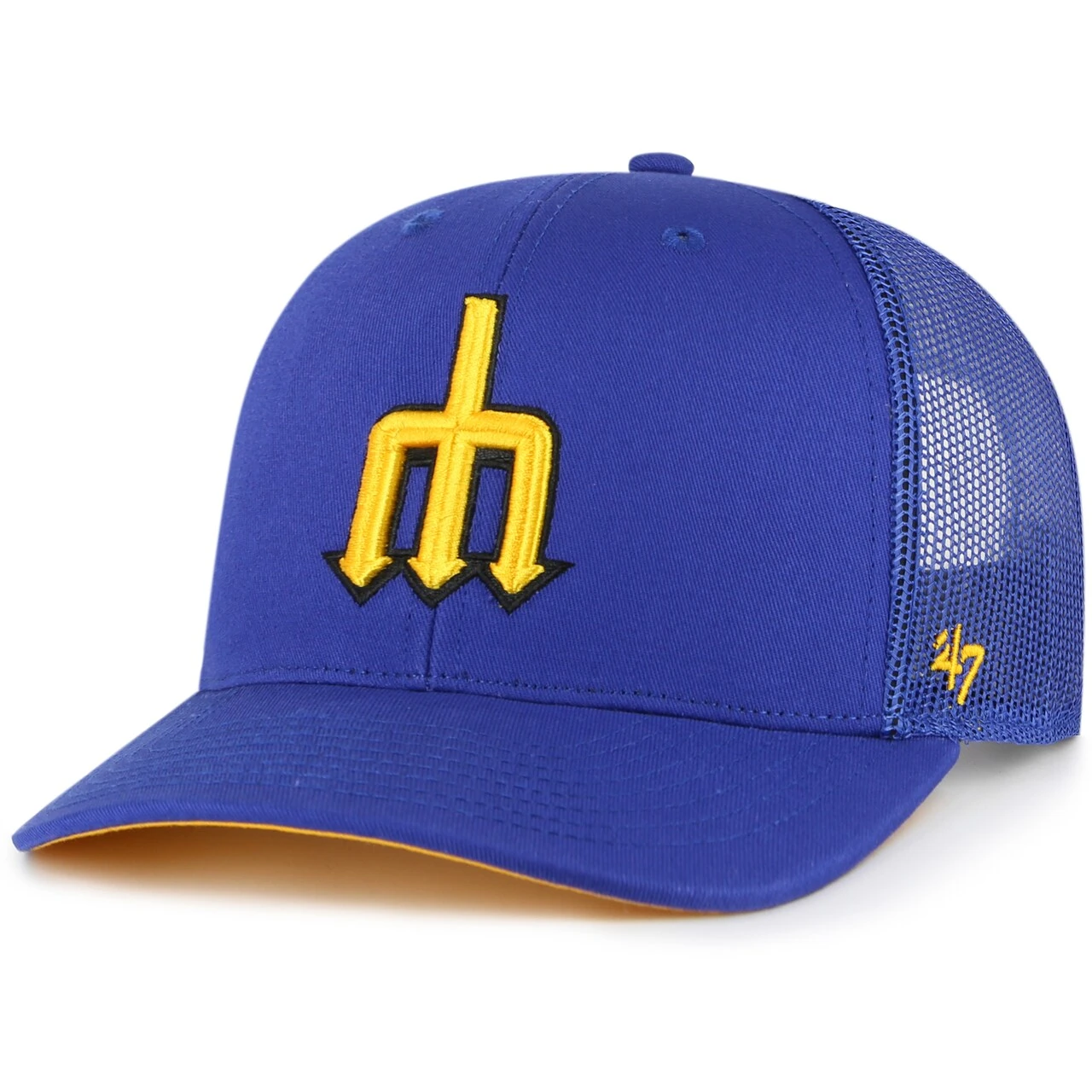 Men's Seattle Mariners '47 Royal 2023 City Connect Trucker Adjustable Hat 2 Men's Seattle Mariners '47 Royal 2023 City Connect Trucker Adjustable Hat - Image 2