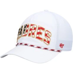 Men's San Diego Padres '47 White Flag Flutter Hitch Snapback Hat