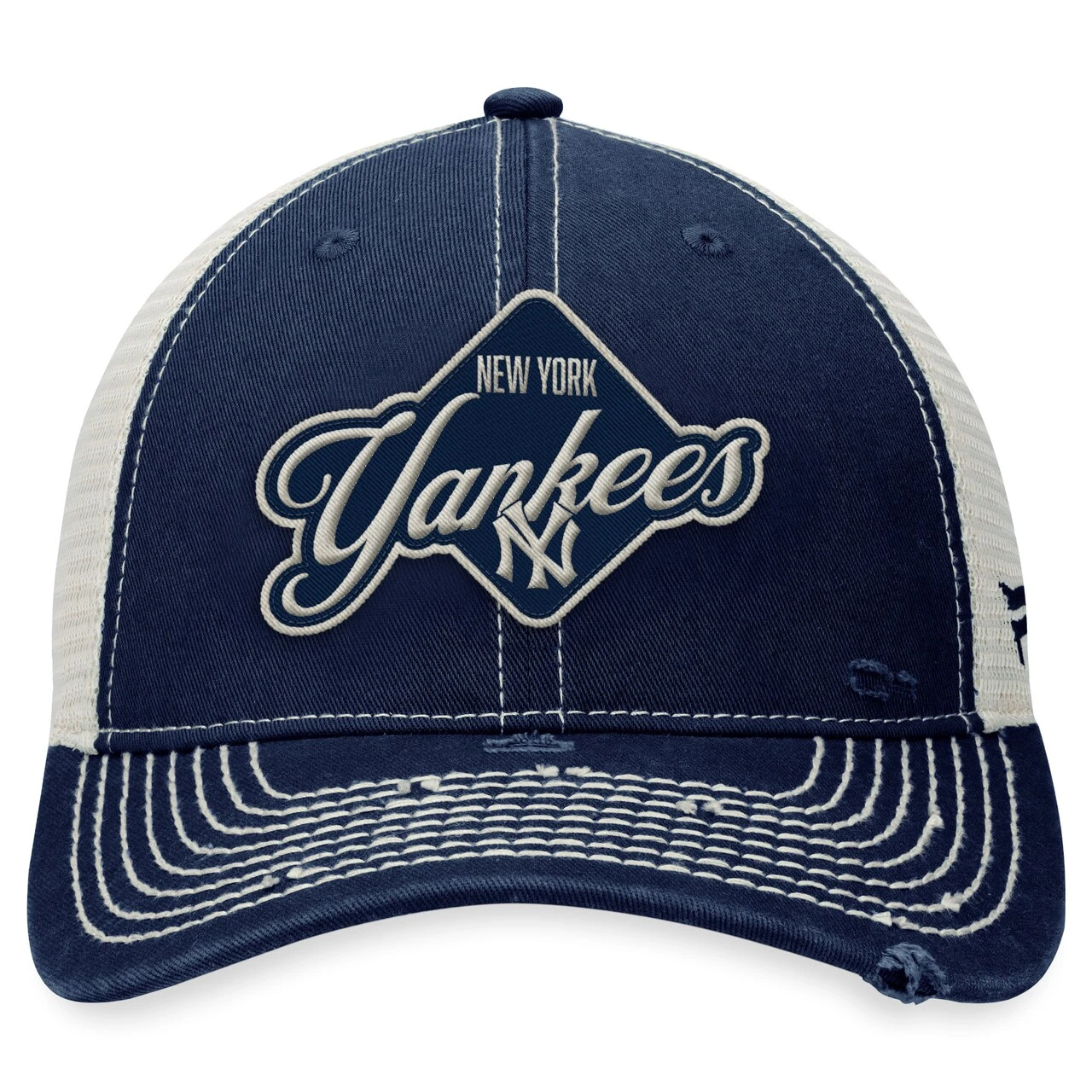 Men's New York Yankees Fanatics Branded Navy Heritage Trucker Snapback Hat 2 Men's New York Yankees Fanatics Branded Navy Heritage Trucker Snapback Hat - Image 2