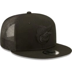 Men's Baltimore Orioles New Era Blackout Trucker 9FIFTY Snapback Hat 6 Men's Baltimore Orioles New Era Blackout Trucker 9FIFTY Snapback Hat -Hat Shop mens new era baltimore orioles blackout trucker 9fifty snapback hat pi4416000 altimages ff 4416146 745cab1ce56be1f1361falt3 full