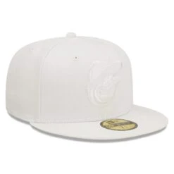 Men's Baltimore Orioles New Era White On White 59FIFTY Fitted Hat -Hat Shop mens new era baltimore orioles white on white 59fifty fitted hat pi4731000 altimages ff 4731070 73f7aba03aa3fd5cca0falt3 full