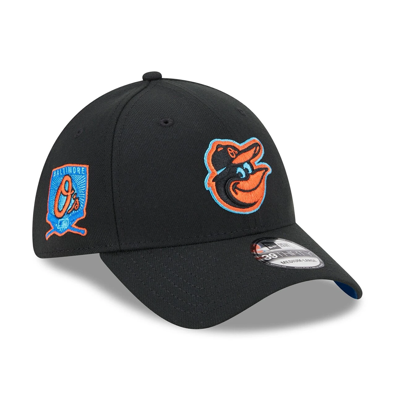 Men's Baltimore Orioles New Era Black 2023 MLB Father's Day 39THIRTY Flex Hat 1 Men's Baltimore Orioles New Era Black 2023 MLB Father's Day 39THIRTY Flex Hat