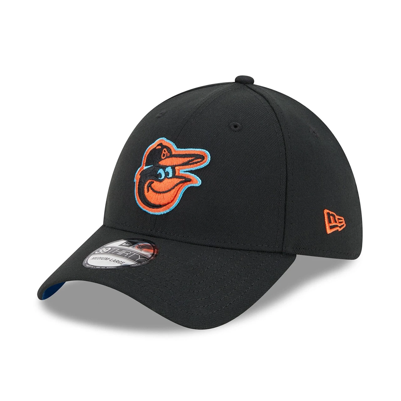Men's Baltimore Orioles New Era Black 2023 MLB Father's Day 39THIRTY Flex Hat 3 Men's Baltimore Orioles New Era Black 2023 MLB Father's Day 39THIRTY Flex Hat - Image 3