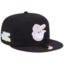 Men's Baltimore Orioles New Era Black Multi-Color Pack 59FIFTY Fitted Hat