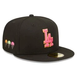Men's Los Angeles Dodgers New Era Black Summer Sherbet 59FIFTY Fitted Hat