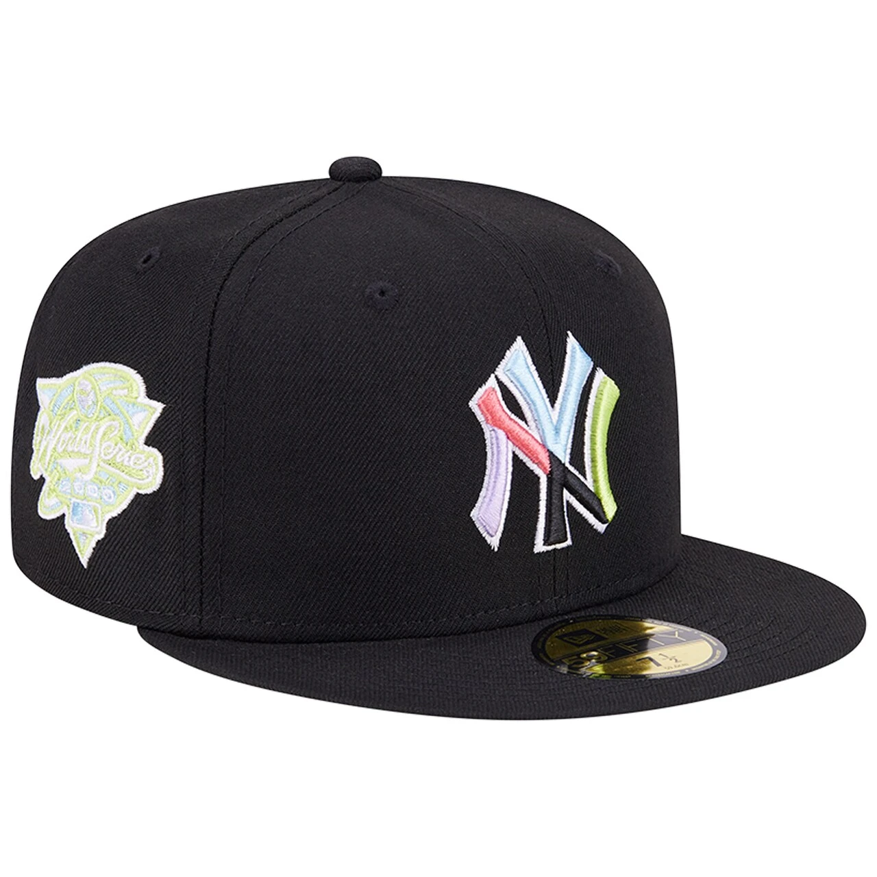 Men's New York Yankees New Era Black Multi-Color Pack 59FIFTY Fitted Hat 1 Men's New York Yankees New Era Black Multi-Color Pack 59FIFTY Fitted Hat