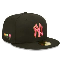 Men's New York Yankees New Era Black Summer Sherbet 59FIFTY Fitted Hat