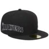 Men's Seattle Mariners New Era Black Jersey 59FIFTY Fitted Hat