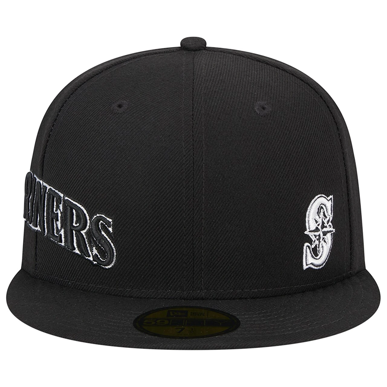 Men's Seattle Mariners New Era Black Jersey 59FIFTY Fitted Hat 2 Men's Seattle Mariners New Era Black Jersey 59FIFTY Fitted Hat - Image 2