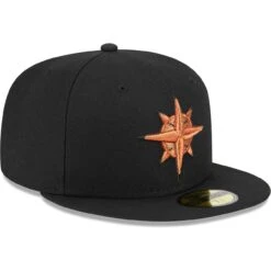 Men's Seattle Mariners New Era Black Metallic Pop 59FIFTY Fitted Hat 6 Men's Seattle Mariners New Era Black Metallic Pop 59FIFTY Fitted Hat -Hat Shop mens new era black seattle mariners metallic pop 59fifty fitted hat ss5 p 5047347pv 3u ahykvuvwjvwta1kiussev lck06vxga9qly5mvpsiv