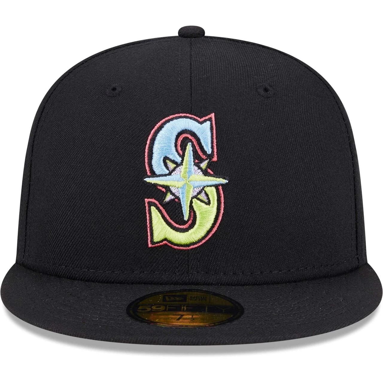 Men's Seattle Mariners New Era Black Multi-Color Pack 59FIFTY Fitted Hat 2 Men's Seattle Mariners New Era Black Multi-Color Pack 59FIFTY Fitted Hat - Image 2