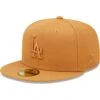 Men's Los Angeles Dodgers New Era Brown Bronze Color Pack 59FIFTY Fitted Hat