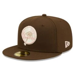 Men's New York Yankees New Era Brown Primary Logo Pink Undervisor 59FIFTY Fitted Hat -Hat Shop mens new era brown new york yankees primary logo pink undervisor 59fifty fitted hat ss5 p 4937000pv 3u bejwyl7vakndxfgotottv pdjnnuaw3vliwep8twtl