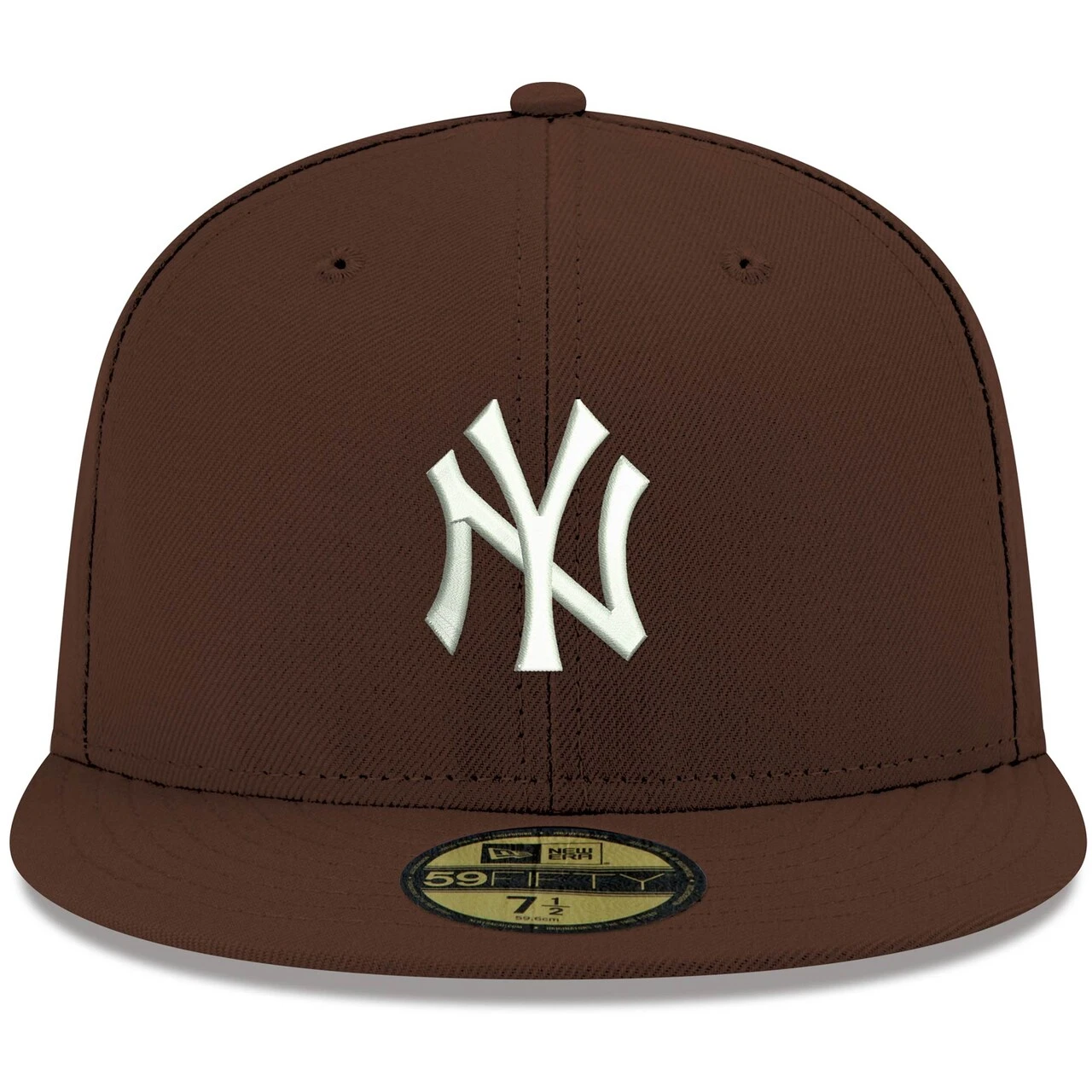 Men's New York Yankees New Era Brown White Logo 59FIFTY Fitted Hat 2 Men's New York Yankees New Era Brown White Logo 59FIFTY Fitted Hat - Image 2