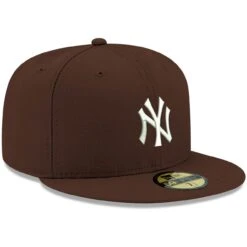 Men's New York Yankees New Era Brown White Logo 59FIFTY Fitted Hat 6 Men's New York Yankees New Era Brown White Logo 59FIFTY Fitted Hat -Hat Shop mens new era brown new york yankees white logo 59fifty fitted hat pi4208000 altimages ff 4208674 b31f0400c1e4eba0dcadalt3 full