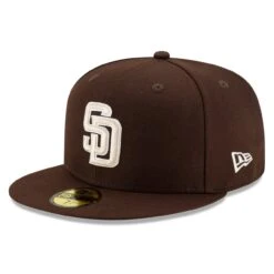 Men's San Diego Padres New Era Brown Alternate Authentic Collection On-Field 59FIFTY Fitted Hat