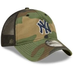 Men's New York Yankees New Era Camo Trucker 9TWENTY Snapback Hat -Hat Shop mens new era camo new york yankees trucker 9twenty snapback hat pi4417000 altimages ff 4417552 0e18f0bf29e0021cd84aalt3 full