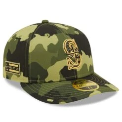 Men's Seattle Mariners New Era Camo 2022 Armed Forces Day On-Field Low Profile 59FIFTY