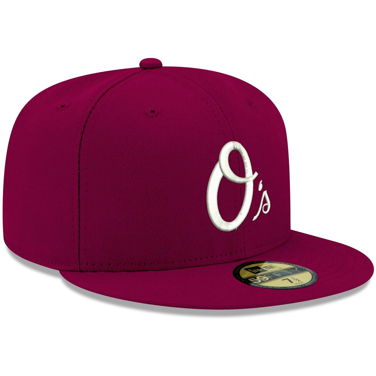 Men's Baltimore Orioles New Era Cardinal White Logo 59FIFTY Fitted Hat 3 Men's Baltimore Orioles New Era Cardinal White Logo 59FIFTY Fitted Hat - Image 3