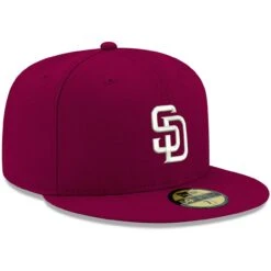 Men's San Diego Padres New Era Cardinal White Logo 59FIFTY Fitted Hat 6 Men's San Diego Padres New Era Cardinal White Logo 59FIFTY Fitted Hat -Hat Shop mens new era cardinal san diego padres white logo 59fifty fitted hat pi4208000 altimages ff 4208792 b455cd0bb6cbadc796b4alt3 full