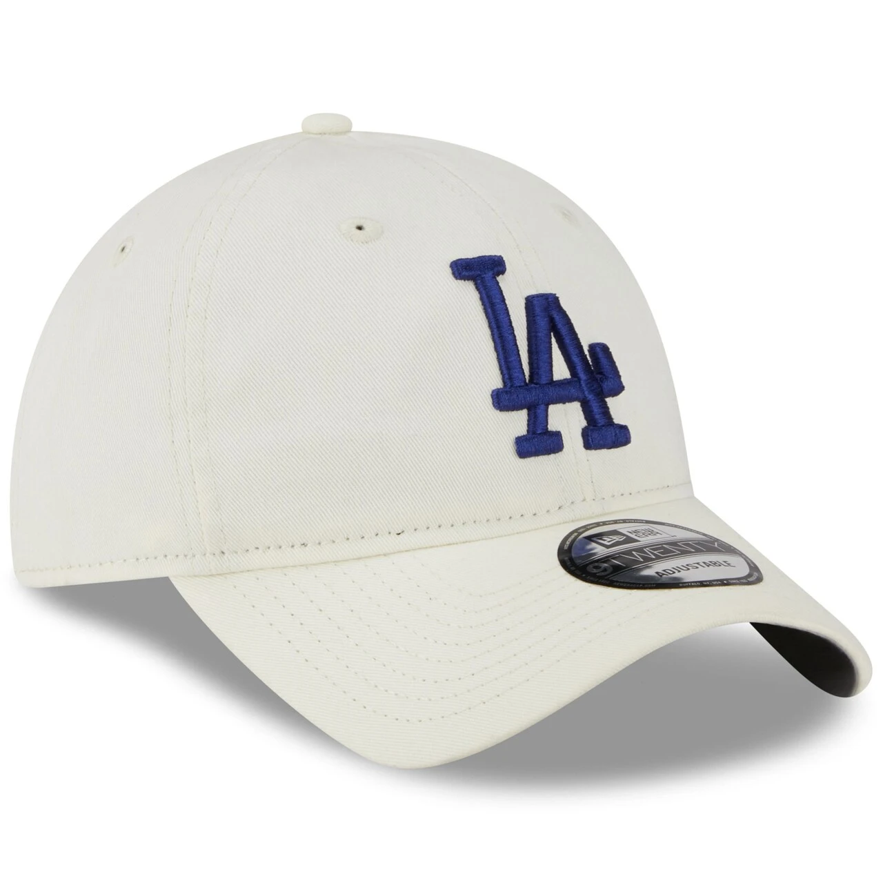 Men's Los Angeles Dodgers New Era Cream Chrome Core Classic 9TWENTY Adjustable Hat 3 Men's Los Angeles Dodgers New Era Cream Chrome Core Classic 9TWENTY Adjustable Hat - Image 3